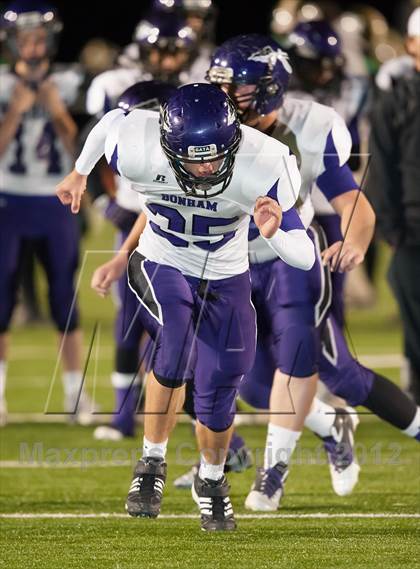 Thumbnail 1 in Madison vs. Bonham (UIL 3A Division Bi-District Playoff) photogallery.