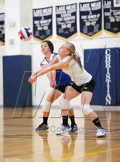 Thumbnail 2 in Calvary Christian vs Pahranagat(LMCA Fall Classic) photogallery.