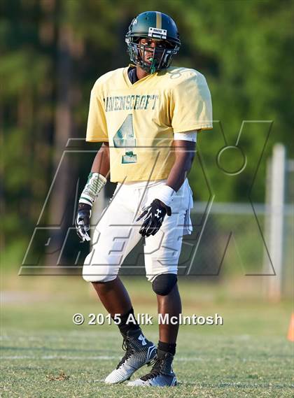 Thumbnail 3 in Louisburg vs. Ravenscroft Scrimmage (Tar River Rumble) photogallery.