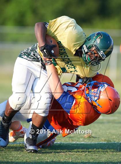 Thumbnail 1 in Louisburg vs. Ravenscroft Scrimmage (Tar River Rumble) photogallery.
