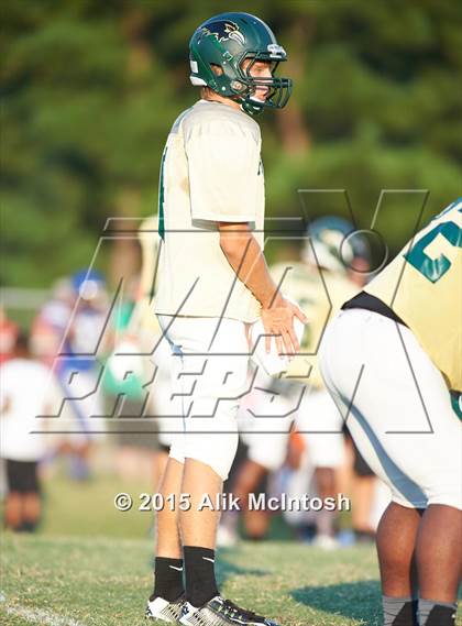 Thumbnail 2 in Louisburg vs. Ravenscroft Scrimmage (Tar River Rumble) photogallery.