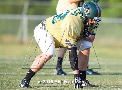 Thumbnail 2 in Louisburg vs. Ravenscroft Scrimmage (Tar River Rumble) photogallery.