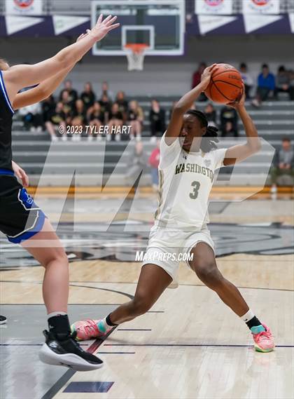 Thumbnail 1 in South Bend Washington vs Jennings County (Sneakers for Santa Shootout) photogallery.