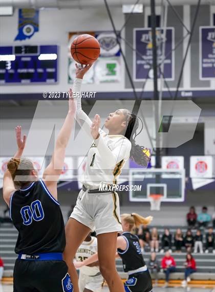 Thumbnail 1 in South Bend Washington vs Jennings County (Sneakers for Santa Shootout) photogallery.
