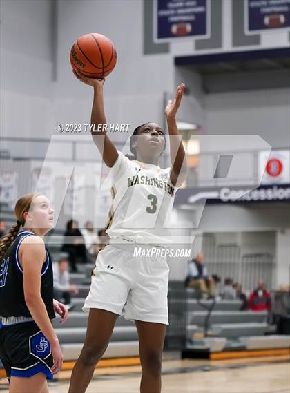 Thumbnail 1 in South Bend Washington vs Jennings County (Sneakers for Santa Shootout) photogallery.