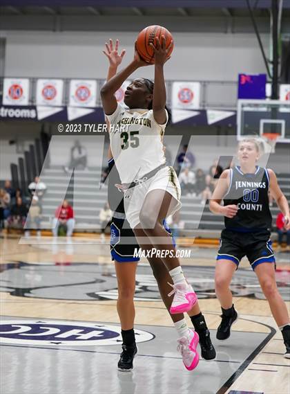 Thumbnail 2 in South Bend Washington vs Jennings County (Sneakers for Santa Shootout) photogallery.