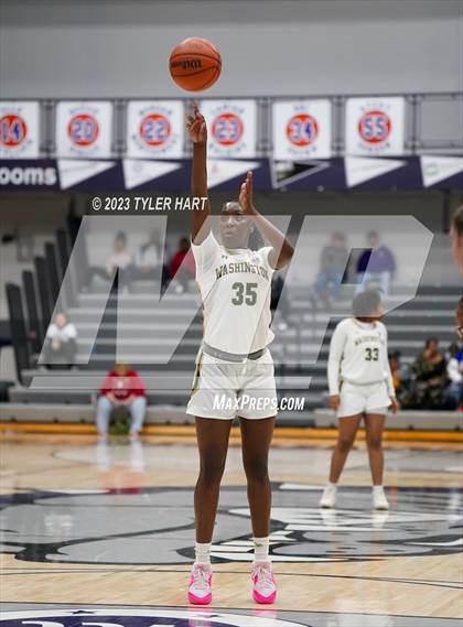 Thumbnail 2 in South Bend Washington vs Jennings County (Sneakers for Santa Shootout) photogallery.