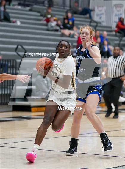 Thumbnail 2 in South Bend Washington vs Jennings County (Sneakers for Santa Shootout) photogallery.