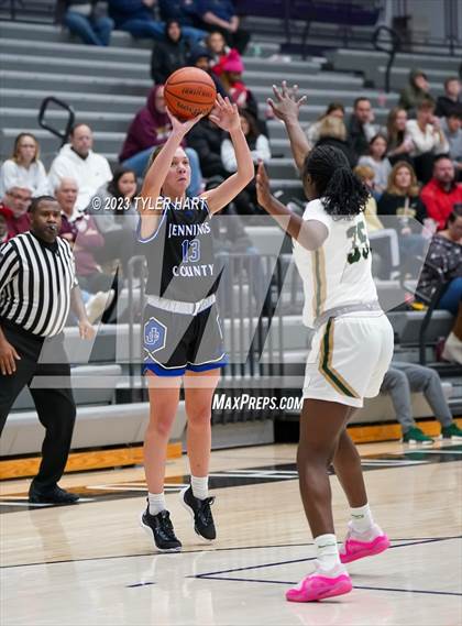 Thumbnail 1 in South Bend Washington vs Jennings County (Sneakers for Santa Shootout) photogallery.