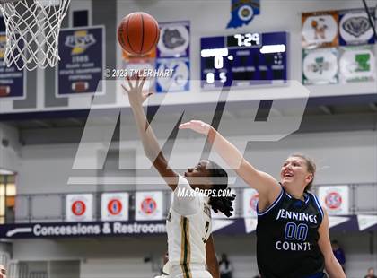 Thumbnail 1 in South Bend Washington vs Jennings County (Sneakers for Santa Shootout) photogallery.
