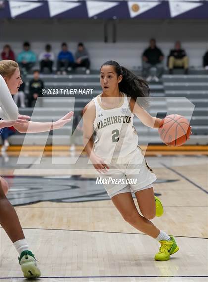 Thumbnail 2 in South Bend Washington vs Jennings County (Sneakers for Santa Shootout) photogallery.