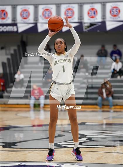 Thumbnail 2 in South Bend Washington vs Jennings County (Sneakers for Santa Shootout) photogallery.