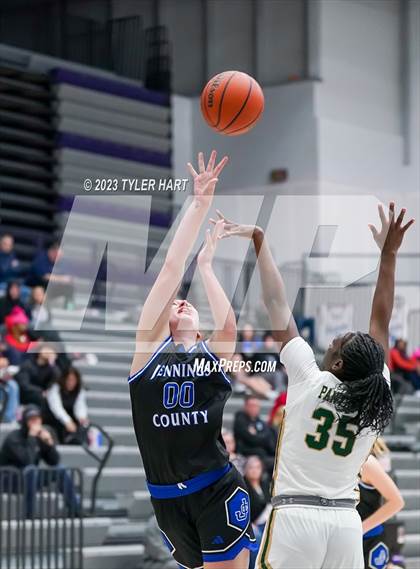 Thumbnail 1 in South Bend Washington vs Jennings County (Sneakers for Santa Shootout) photogallery.