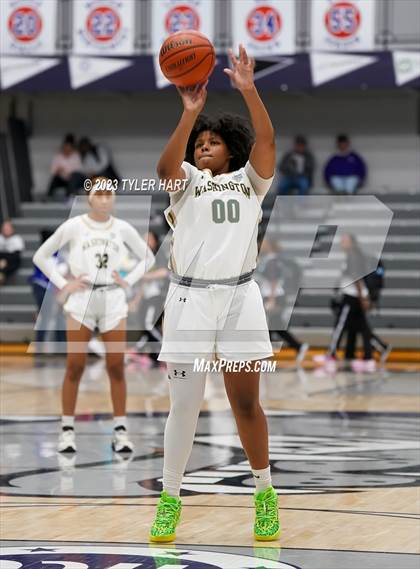 Thumbnail 3 in South Bend Washington vs Jennings County (Sneakers for Santa Shootout) photogallery.