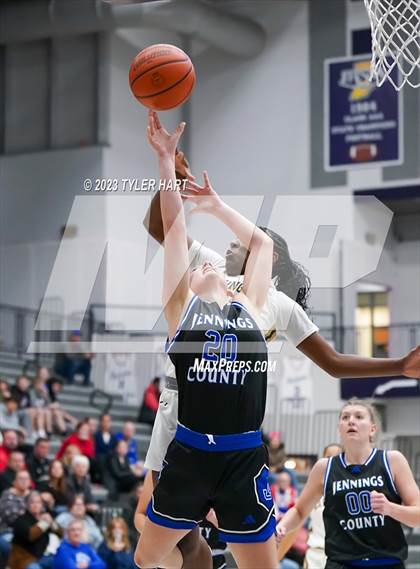 Thumbnail 3 in South Bend Washington vs Jennings County (Sneakers for Santa Shootout) photogallery.