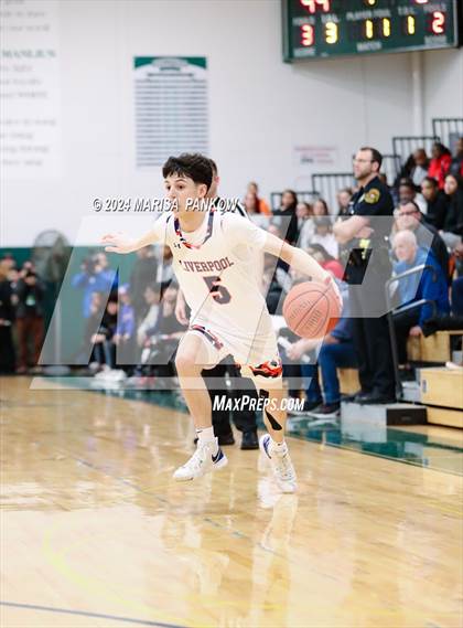 Thumbnail 2 in Liverpool vs Utica Academy of Science (NYSPHSAA Section 3 AAA Semifinal) photogallery.