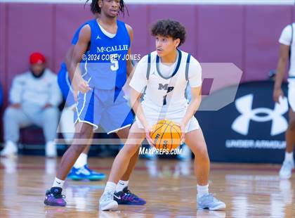 Thumbnail 2 in Mt. Bethel Christian Academy vs McCallie (Hard In The Paint Classic) photogallery.