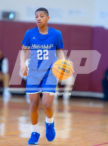 Thumbnail 2 in Mt. Bethel Christian Academy vs McCallie (Hard In The Paint Classic) photogallery.