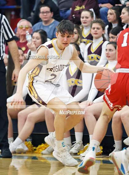 Thumbnail 2 in Elk County Catholic vs Cameron County (PIAA District IX Semifinal) photogallery.