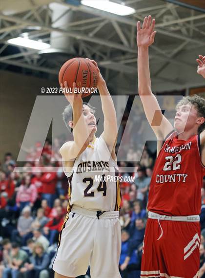 Thumbnail 3 in Elk County Catholic vs Cameron County (PIAA District IX Semifinal) photogallery.