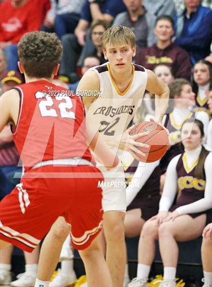 Thumbnail 1 in Elk County Catholic vs Cameron County (PIAA District IX Semifinal) photogallery.