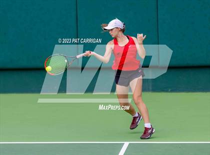 Thumbnail 3 in Plano West vs Houston Memorial (UIL 6A Team Tennis Semifinal) photogallery.