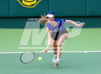 Thumbnail 3 in Plano West vs Houston Memorial (UIL 6A Team Tennis Semifinal) photogallery.