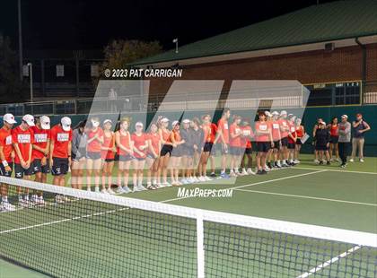 Thumbnail 1 in Plano West vs Houston Memorial (UIL 6A Team Tennis Semifinal) photogallery.