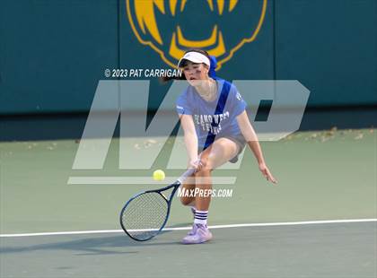 Thumbnail 2 in Plano West vs Houston Memorial (UIL 6A Team Tennis Semifinal) photogallery.