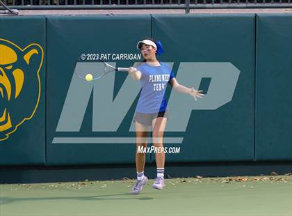 Thumbnail 3 in Plano West vs Houston Memorial (UIL 6A Team Tennis Semifinal) photogallery.