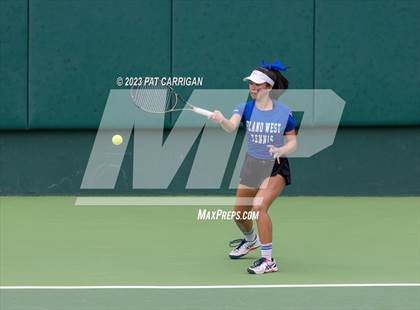 Thumbnail 3 in Plano West vs Houston Memorial (UIL 6A Team Tennis Semifinal) photogallery.