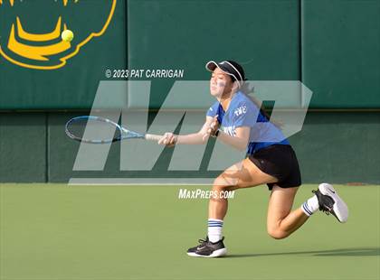 Thumbnail 2 in Plano West vs Houston Memorial (UIL 6A Team Tennis Semifinal) photogallery.