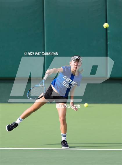 Thumbnail 1 in Plano West vs Houston Memorial (UIL 6A Team Tennis Semifinal) photogallery.