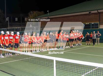 Thumbnail 3 in Plano West vs Houston Memorial (UIL 6A Team Tennis Semifinal) photogallery.