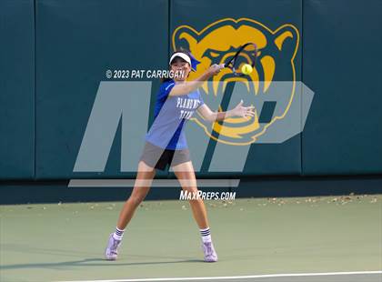 Thumbnail 3 in Plano West vs Houston Memorial (UIL 6A Team Tennis Semifinal) photogallery.