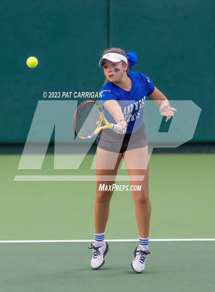 Thumbnail 1 in Plano West vs Houston Memorial (UIL 6A Team Tennis Semifinal) photogallery.