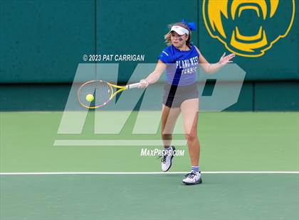Thumbnail 3 in Plano West vs Houston Memorial (UIL 6A Team Tennis Semifinal) photogallery.