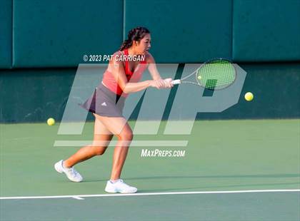 Thumbnail 3 in Plano West vs Houston Memorial (UIL 6A Team Tennis Semifinal) photogallery.