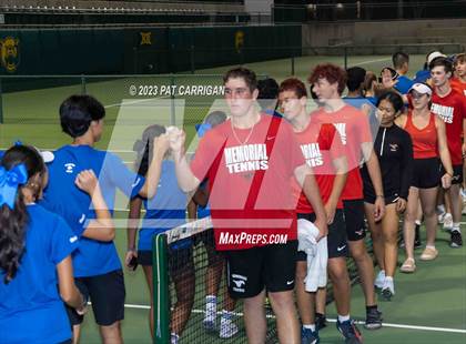 Thumbnail 1 in Plano West vs Houston Memorial (UIL 6A Team Tennis Semifinal) photogallery.