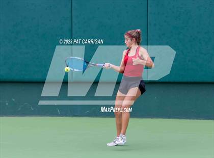 Thumbnail 3 in Plano West vs Houston Memorial (UIL 6A Team Tennis Semifinal) photogallery.