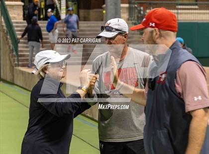 Thumbnail 2 in Plano West vs Houston Memorial (UIL 6A Team Tennis Semifinal) photogallery.