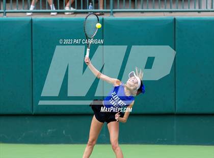 Thumbnail 3 in Plano West vs Houston Memorial (UIL 6A Team Tennis Semifinal) photogallery.