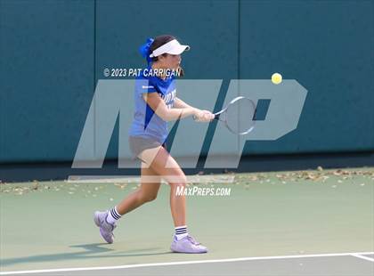 Thumbnail 3 in Plano West vs Houston Memorial (UIL 6A Team Tennis Semifinal) photogallery.