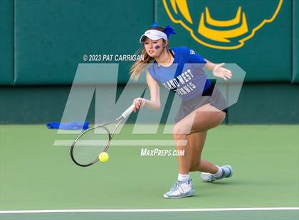 Thumbnail 2 in Plano West vs Houston Memorial (UIL 6A Team Tennis Semifinal) photogallery.