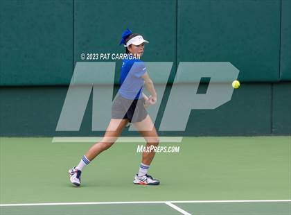 Thumbnail 3 in Plano West vs Houston Memorial (UIL 6A Team Tennis Semifinal) photogallery.