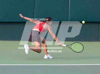 Thumbnail 2 in Plano West vs Houston Memorial (UIL 6A Team Tennis Semifinal) photogallery.