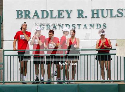 Thumbnail 2 in Plano West vs Houston Memorial (UIL 6A Team Tennis Semifinal) photogallery.