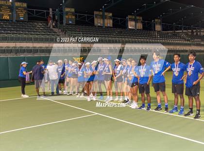 Thumbnail 2 in Plano West vs Houston Memorial (UIL 6A Team Tennis Semifinal) photogallery.