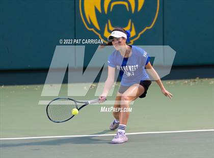 Thumbnail 3 in Plano West vs Houston Memorial (UIL 6A Team Tennis Semifinal) photogallery.