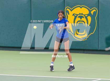 Thumbnail 1 in Plano West vs Houston Memorial (UIL 6A Team Tennis Semifinal) photogallery.